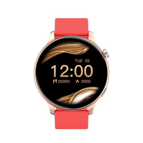 Montre Connectée Femmes Fw01 - Montre À Écran Tactile Full Hd Avec Fonction De Surveillance De La Santé Et Plusieurs Modes Sportifs, Avec Étanchéité - Rouge