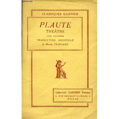 Theatre, Tome Iii