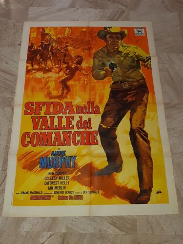 Affiche De Cinéma Sfida Nella Valle Dei Comanche Italian 1963 - 99x140 Cm