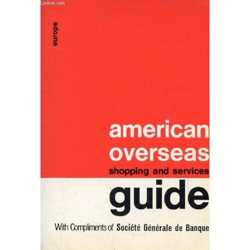 American Overseas Shopping And Services Guide, Europe