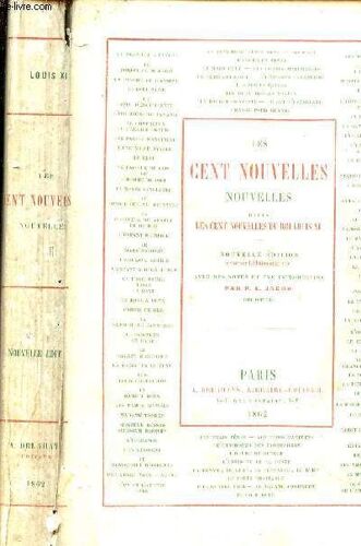 Les Cent Nouvelles Dites Les Cent Nouvelles Du Roi Louis Xi