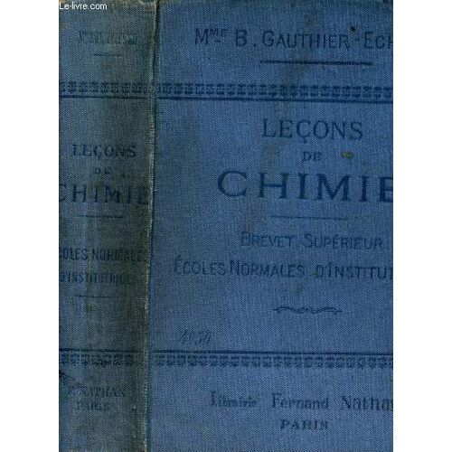 Lecons De Chimie