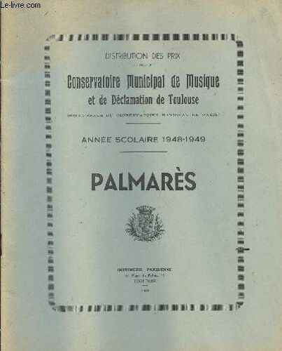 Distribution Des Prix Aux Eleves Du Conservatoire Municipal De Musique Et De Declamation De Toulouse
