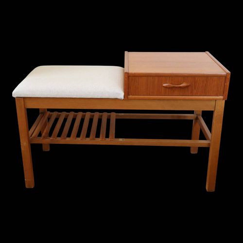 Banc Daposentre Banc Tlphone Modulable Scandinave Teck 1960 Bois