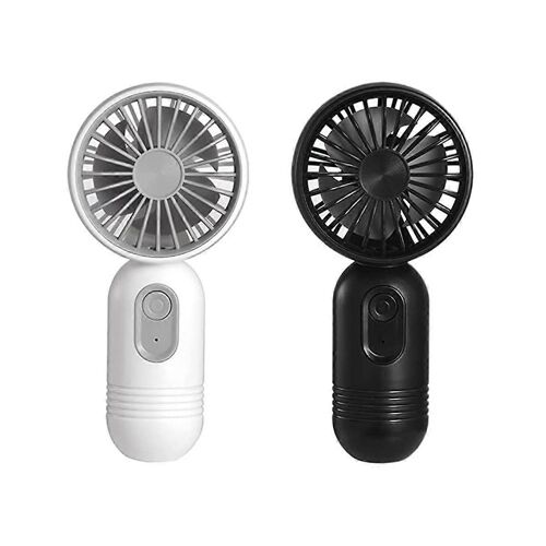 Mini ventilateurs portatifs portables, ventilateur personnel rechargeable par USB pour les voyages/camping/extérieur/maison/bureau 2PCS