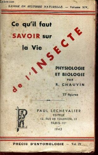 Ce Qu Il Faut Savoir Sur La Vie De L Insecte : Physiologie Et Biologie.