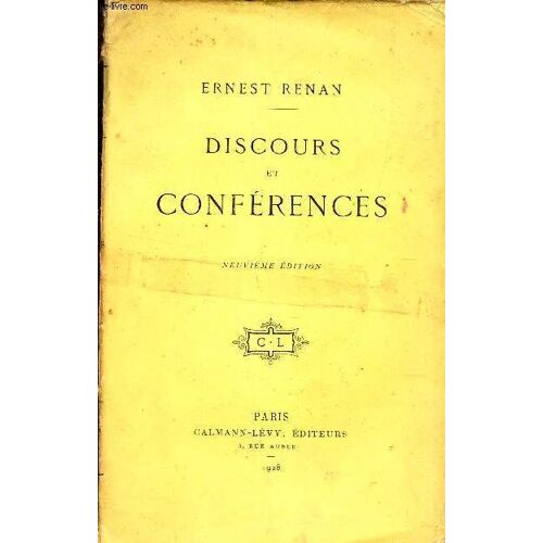 Discours Et Conferences.