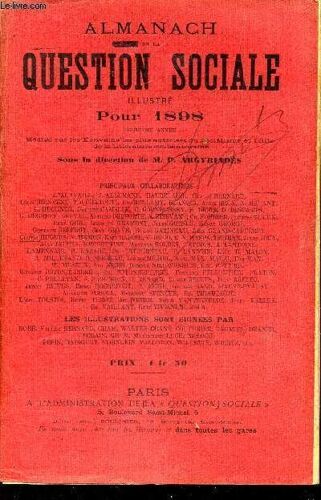 Almanach De La Question Sociale Illustre Pour 1898