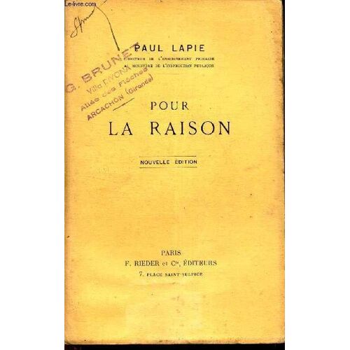 Pour La Raison.