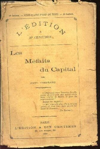 Les Mefaits Du Capital