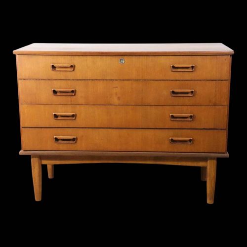 Commode Scandinave En Teck 1960 Marron
