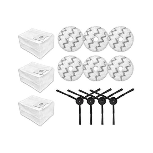 Remplacement Côté Brosse Vadrouille Chiffon Tampons Chiffons Sac À Poussière Fit pour EVA SDJ06RM Robot Aspirateur Accès