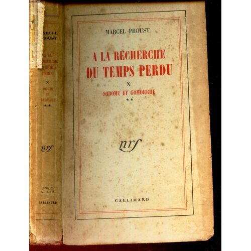 Sodome Et Gomorrhe (Tome 2) / De La Collection La Recherche Du Temps Perdu - Tome X.