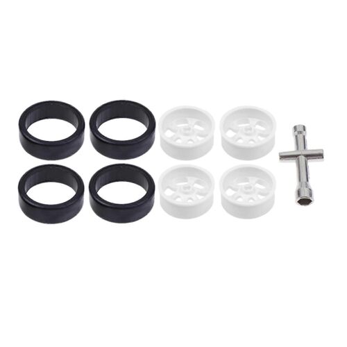 K969-01 K969-02 Moyeu De Jante De Roue Avec Pneu Pour K969 K979 K989 K999 P929 P939 1/28 Rc Drift Car Spare P