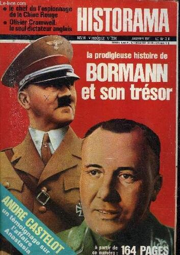 Historama N° 230 Janvier 1971 - La Prodigieuse Histoire De Bormann Et De Son Trésor - La Tête De Pont D Anzio Ou Le Chat Tigre Devenu Baleine - La Foudroyante Reconquête De La Crimée - Un Témoignage(...)