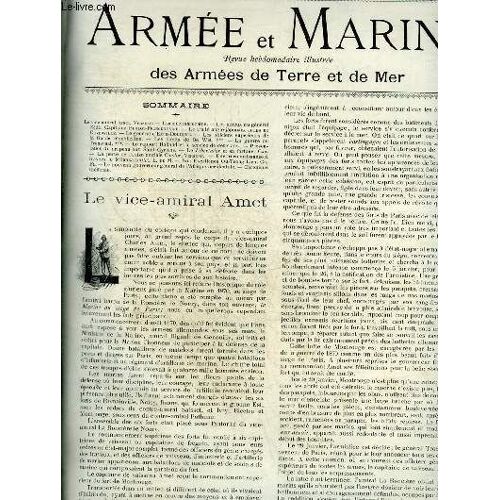 Armee Et Marine N°8 4eme Annee 23 Fevrier 1902 - Le Vice Amiral Amel - L Armée Marocaine - Les Adieux Du Général Zédé - Le Traité Anglo Japonais - Le Général D Exea Doumerc - Les Officiers Supérieurs(...)