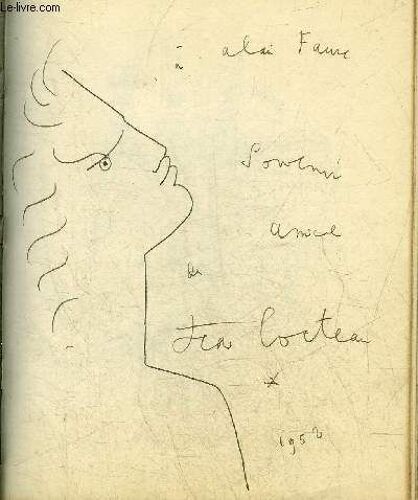 Ouvrage Vierge (Pages Blanches) Contenant 3 Belles Dedicaces : Jean Cocteau - Rudolf Kundera - Mac Avoy.