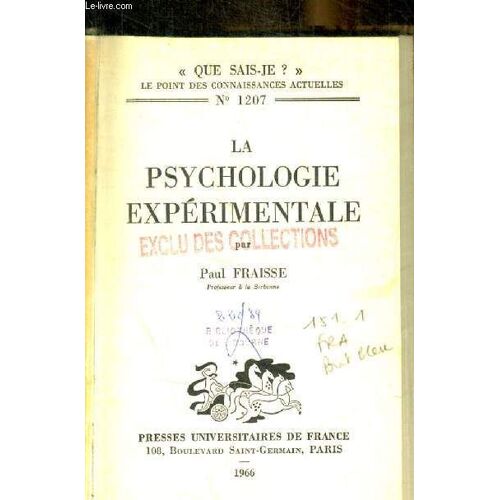 La Psychologie Experimentale