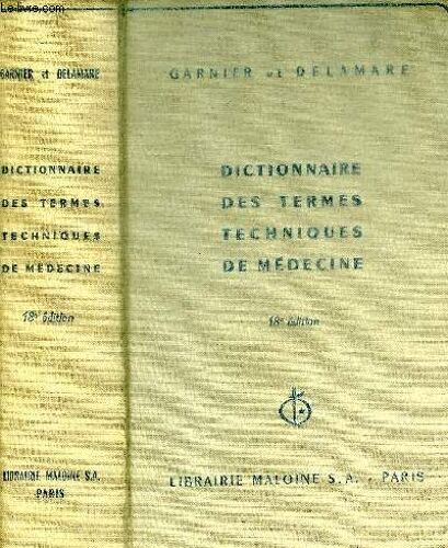 Dictionnaire Des Termes Techniques De Medecine