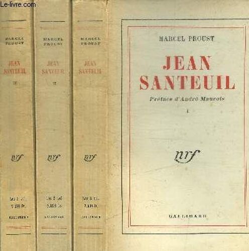 Jean Santeuil - En 3 Volumes : Tomes I + Ii + Iii