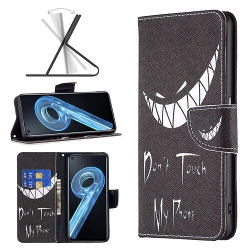 Saturcase Coque Pour Realme 9i, Beau Motif Pu Cuir Magnétique Flip Portefeuille Support Porte-Carte Protecteur Housse Étui Pour Realme 9i (Bo-10)