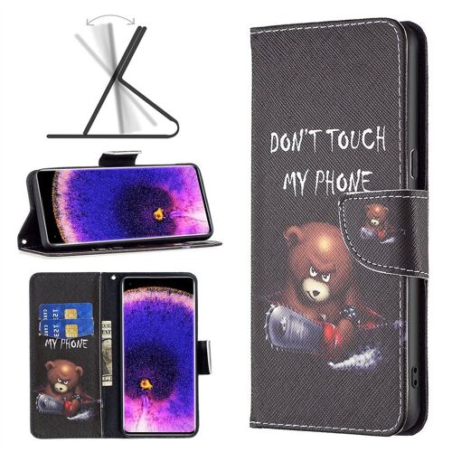 Saturcase Coque Pour Oppo Find X5, Beau Motif Pu Cuir Magnétique Flip Portefeuille Support Porte-Carte Protecteur Housse Étui Pour Oppo Find X5 (Bo-6)