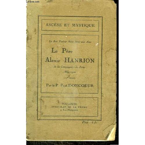 Le Pere Alexis Hanrion De La Compagnie De Jesus