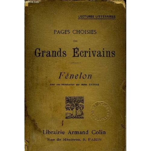 Pages Choisies Des Grands Ecrivains - Fenelon.