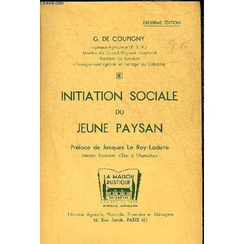 Initiation Sociale Du Jeune Paysan.