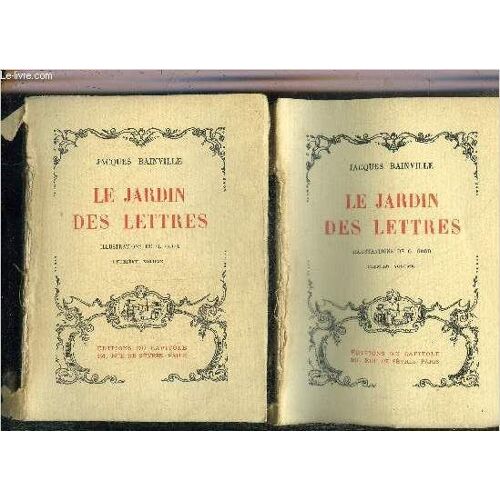 Le Jardin Des Lettres - En Deux Tomes - Tomes 1 + 2.