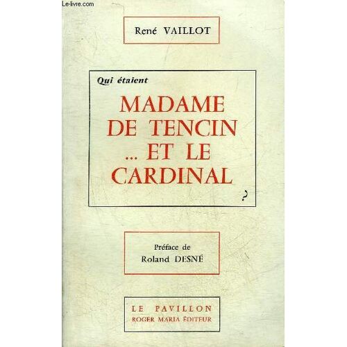 Qui Etaient Madame De Tencin ... Et Le Cardinal ?.