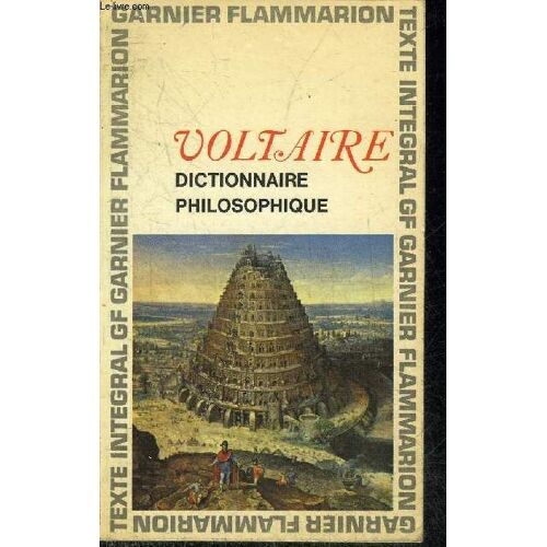 Dictionnaire Philosophique.