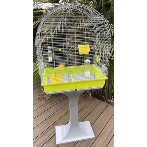 Cage Oiseaux 57lx34lx66h Avec Pied
