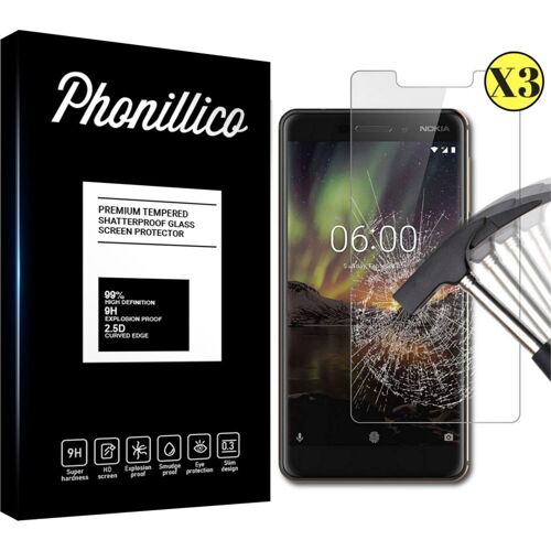 Verre Trempé Pour Nokia 6.1 2018 [Pack 3] Film Vitre Protection Ecran Ultra Resistant Phonillico®