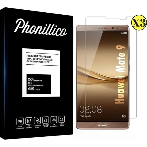 Verre Trempé Pour Huawei Mate 9 [Pack 3] Film Vitre Protection Ecran Ultra Resistant Phonillico®