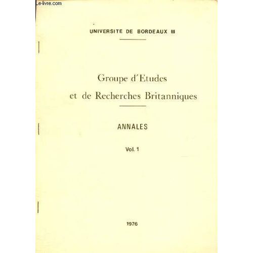 Annales - Vol 1