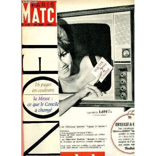 Paris-Match N°715 - 22 Dec 62 : : Ce Paradis Au Bout Du Monde ? Ce N Était Qu Une Prison / A Bord De France Dans La Cabine M 79, Une Grande Dame Voyage,Solitaire : C Est La Joconde / Kroutchev Et(...)