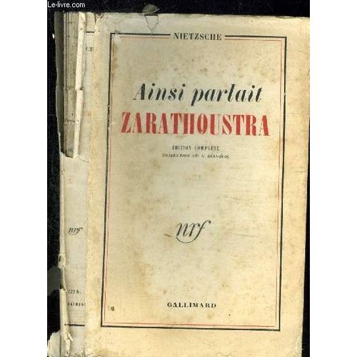 Ainsi Parlait Zarathoustra
