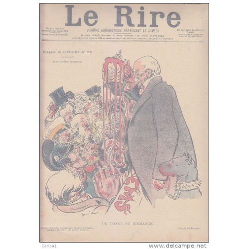 Le Rire # 176 1898 Allemagne - Bismarck Par Jeanniot Tristan Bernard Huard