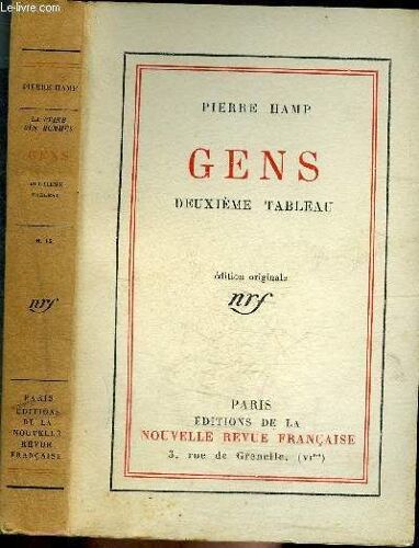 Gens- Deuxieme Tableau