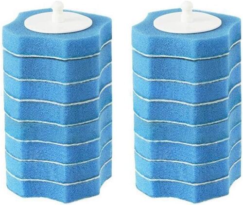 LORANKA-Lot de 16 têtes de rechange jetables pour brosse de toilette avec support pour système de nettoyage de toilettes