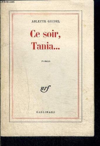Ce Soir Tania...