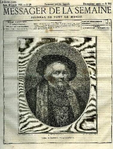 Le Messager De La Semaine N° 905 - Lettre Pastorale Des Évêques De Suisse, La Main De Velours Par Mlle G. D Ethampes, La Hollande Par Victor Fournel
