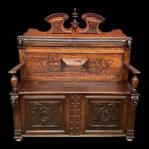 Banc de style Renaissance bois