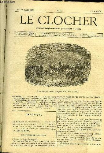 Le Clocher N° 36 - Jenovefa (Suite) Par J. Loyseau, La Symphonie Du Travail (Suite) Par Thérèse Alphonse Karr, Le Maitre D École (Suite) Par J. Barancy, Vengeance De Vieille Fille Par Marie Gervais(...)