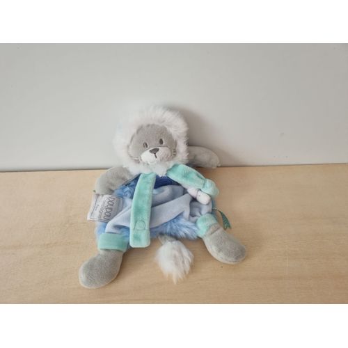 doudou chat igloo gris bleu doudou et compagnie