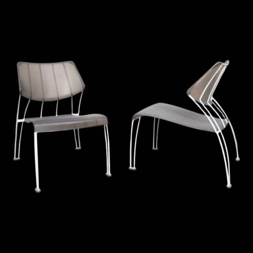 Paire De Chaises Vintage Ps Hssl Par Monika Mulder 1990 Transparent