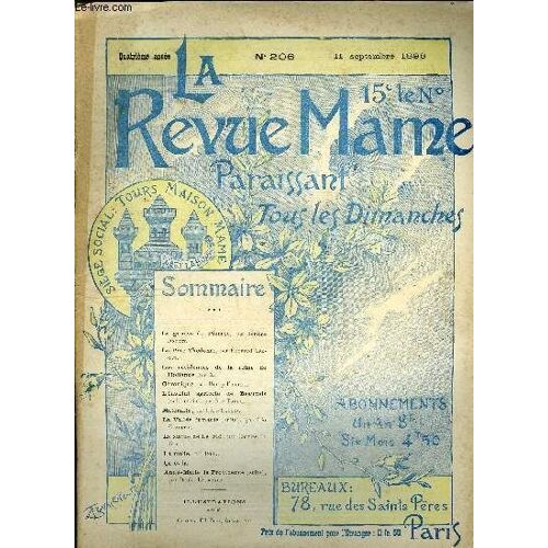 La Revue Mame N° 206 - La Genèse De Pierrot Par Jerome Doucet, Le Père Thédenat Par Edouard Trogan, Les Résidences De La Reine De Hollande Par X, L Institut Agricole De Beauvais (Suite Et Fin) Par Guy(...)