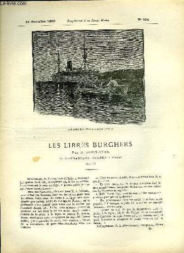 Supplement A La Revue Mame N° 324 - Les Libres Burghers (Suite) Par G. Saint-Yves, Illustrations D Alfred Paris