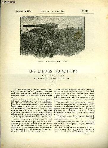 Supplement A La Revue Mame N° 317 - Les Libres Burghers (Suite) Ii. Les Émotions D Un Aéronaute Par G. Saint-Yves, Illustrations D Alfred Paris
